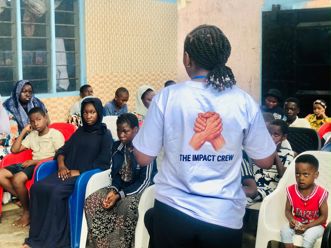 Impact Crew facilitator teaching young participants