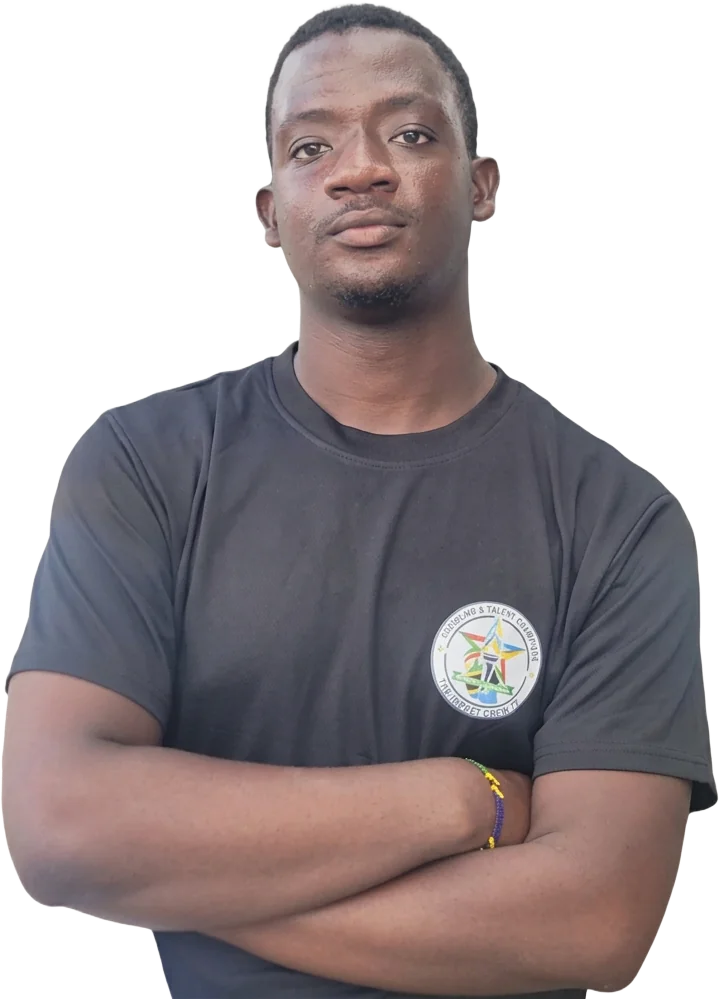 Mr. Luqman Gymkhana Hilal, owner of Tanzania World Link, with arms crossed
